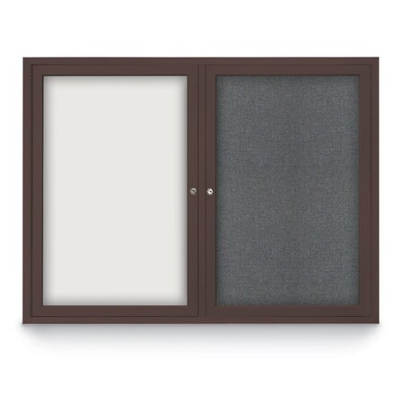 United Visual Products Corkboard, Surf /White, 72" x 48" UV408-WHITE-SURF